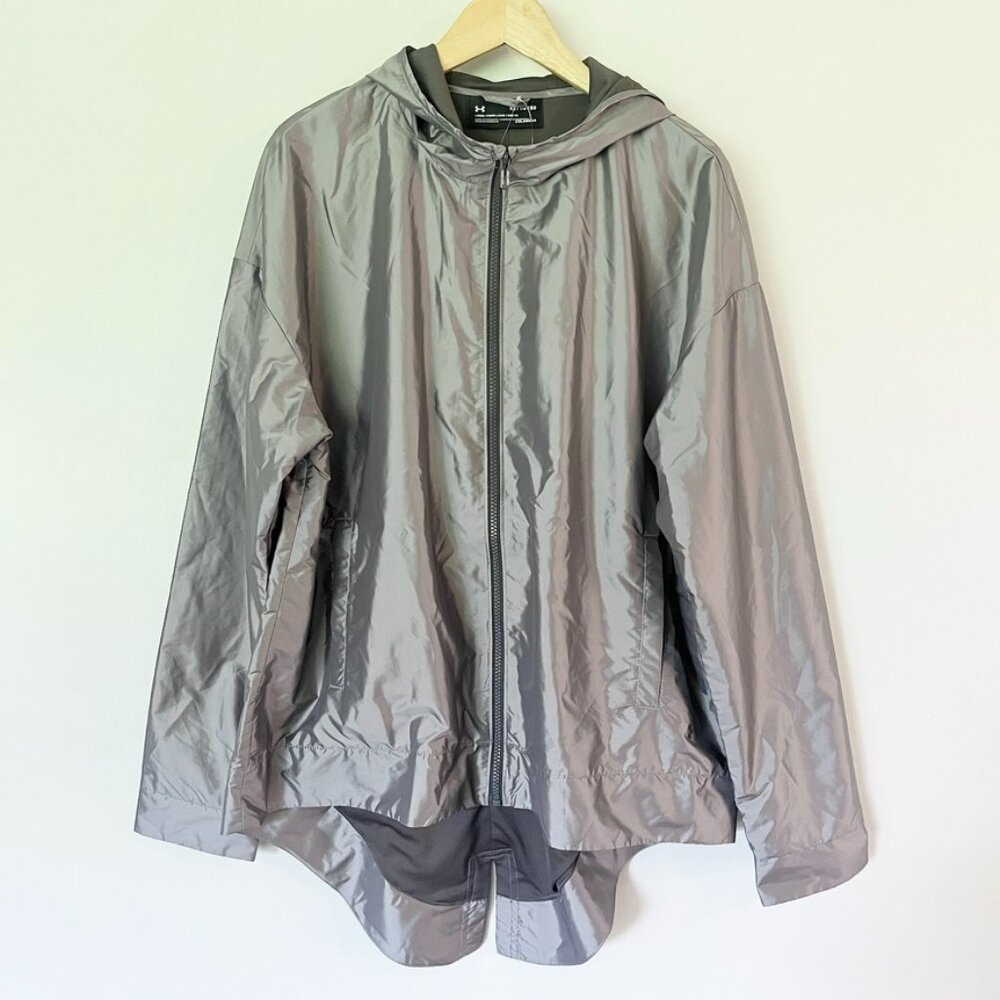 Under Armour‎ Jacket Size XL Loose Fit Mens Full Zip Vented Windbreaker Coldgear